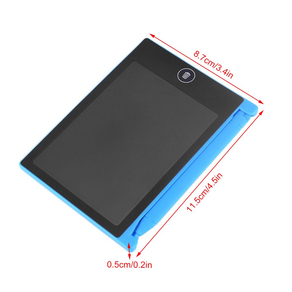 4.4 Inch Lcd Schrijven Tablet Ultra-Dunne Elektronische Tekentafel Herbruikbare Handschrift Pad Stylus Lock Knop Een-Klik wissen