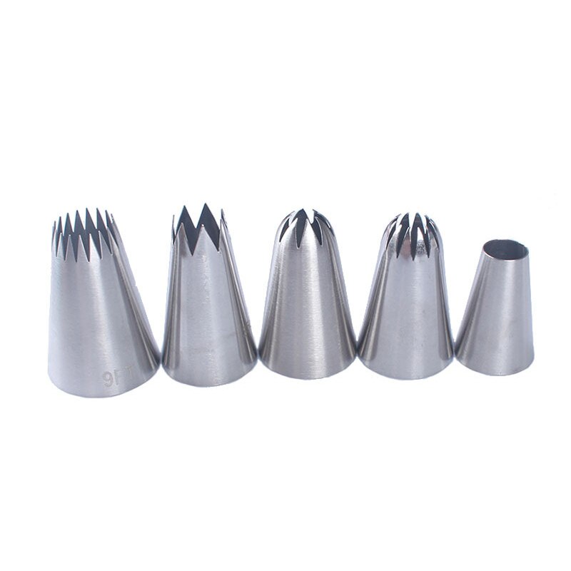 5Pcs Russische Bloem Icing Piping Nozzles Tips Bol Cake Decoratie Gereedschappen Keuken Gebak Cupcake Bakken Gebak Gereedschap