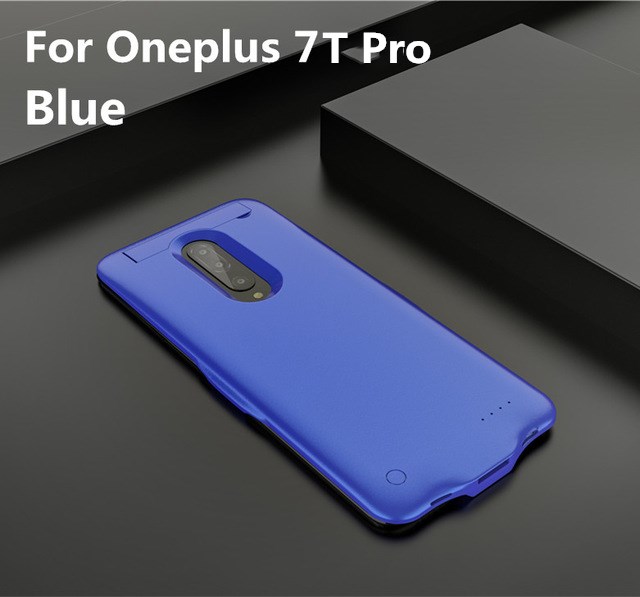 KQJYS-fundas de cargador de batería portátil de 6800mAh para Oneplus 7T Pro, funda de Banco de carga de energía para Oneplus 7T: Blue for 7T Pro