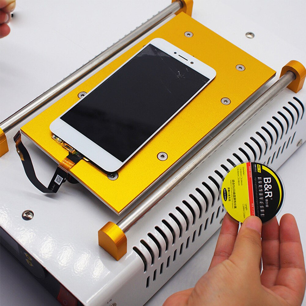 Alambre de acero de aleación de tungsteno, alambre de corte LCD de alta dureza, borde curvo, línea de separación de pantalla OLED para herramienta de reparación de teléfonos móviles, 5 uds.
