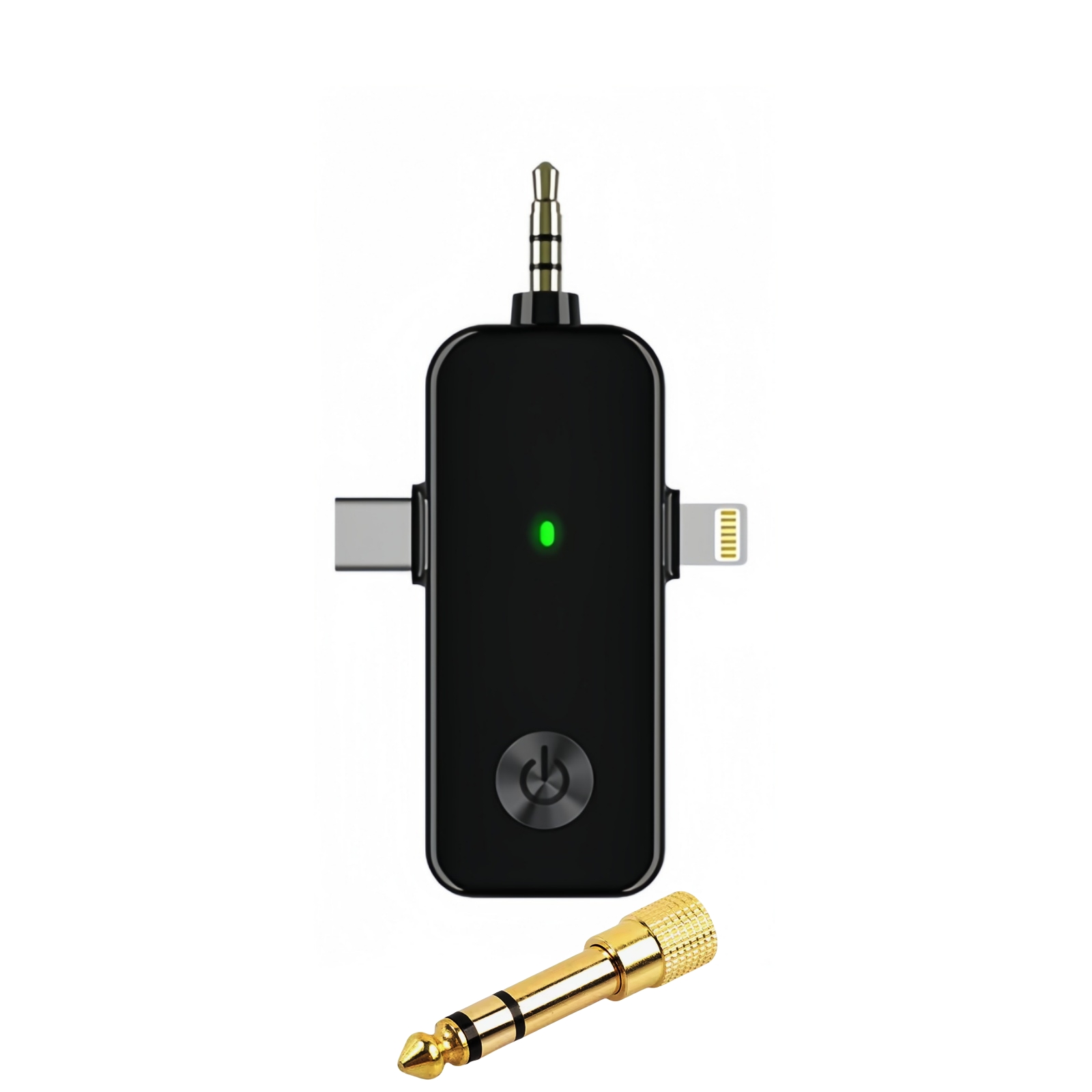 Miwayer 5.8G Draadloos in-ear monitorsysteem Zenderontvangersysteem IEM-systeem met zenderontvanger Automatisch koppelen: Licht Groen