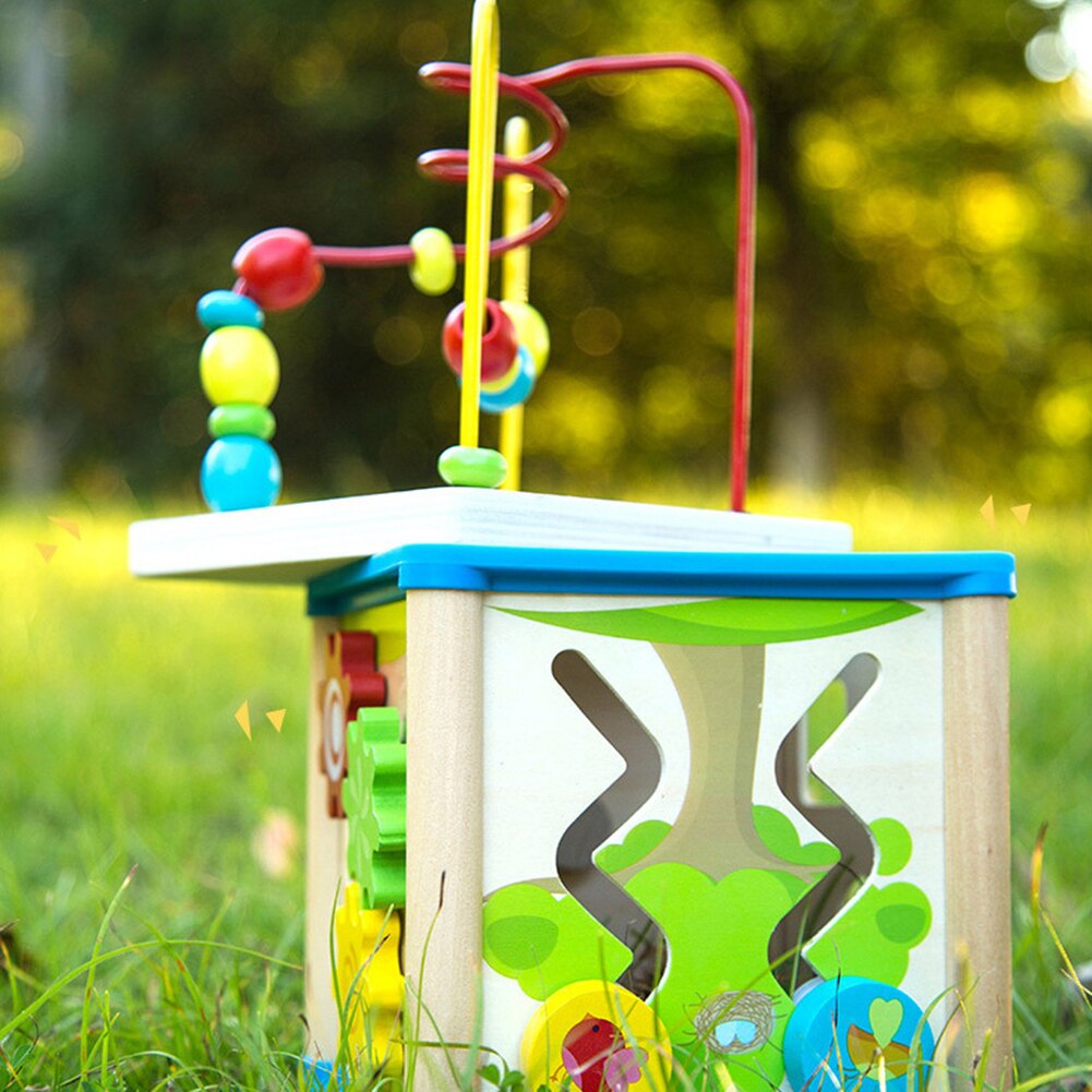 Multifunction Wooden Beads Shape Sorter Education ... – Grandado