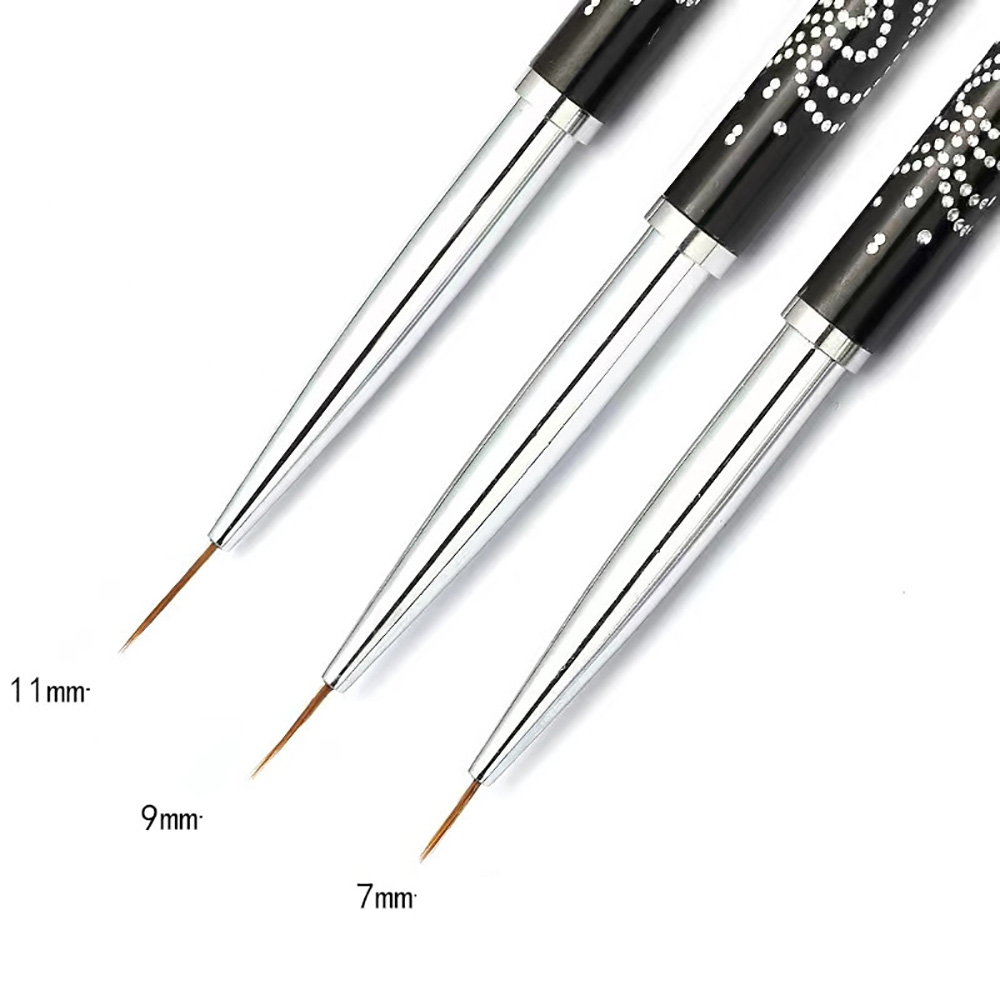 Nagelkonst pensel nagelfoder linjepennor gellack målning teckning nagelkonst penslar