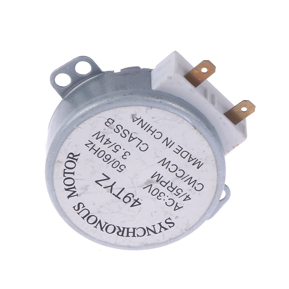 Microwave Oven Turntable Synchronous Motor 3W 5/6RPM AC 30V 50/60Hz AC Motor With 2 pin terminals fan warm air blower,