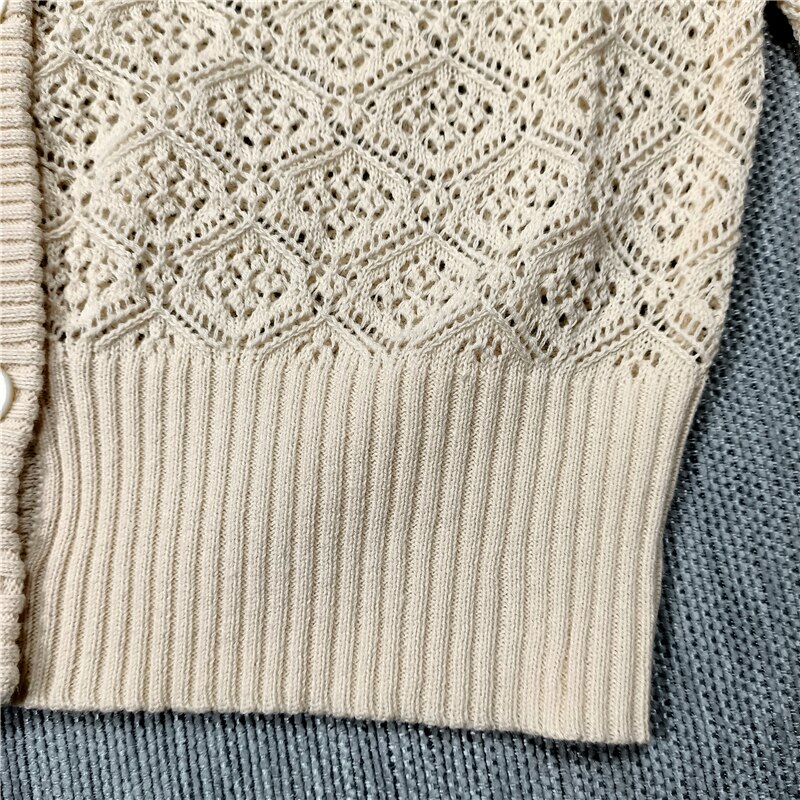 Lente en zomer meisje holle trui kinderen dunne cardigan