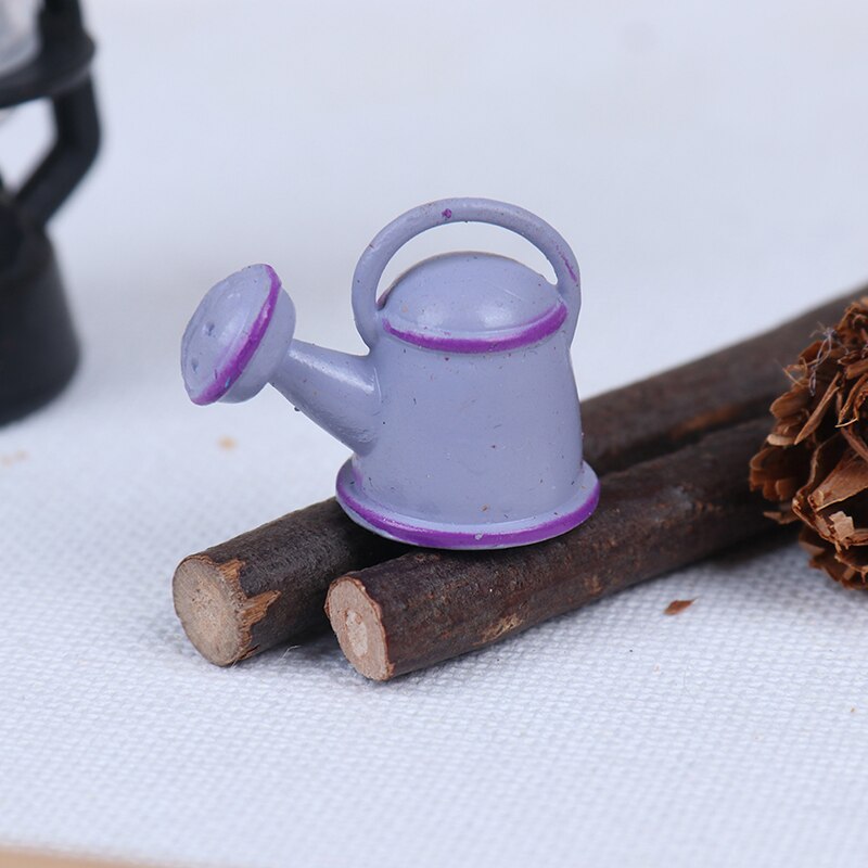 1/12 Dollhouse Miniature Watering Can Handicrafts Model Dollhouse Decoration White Dollhouse Accessories Classic Baby Toys