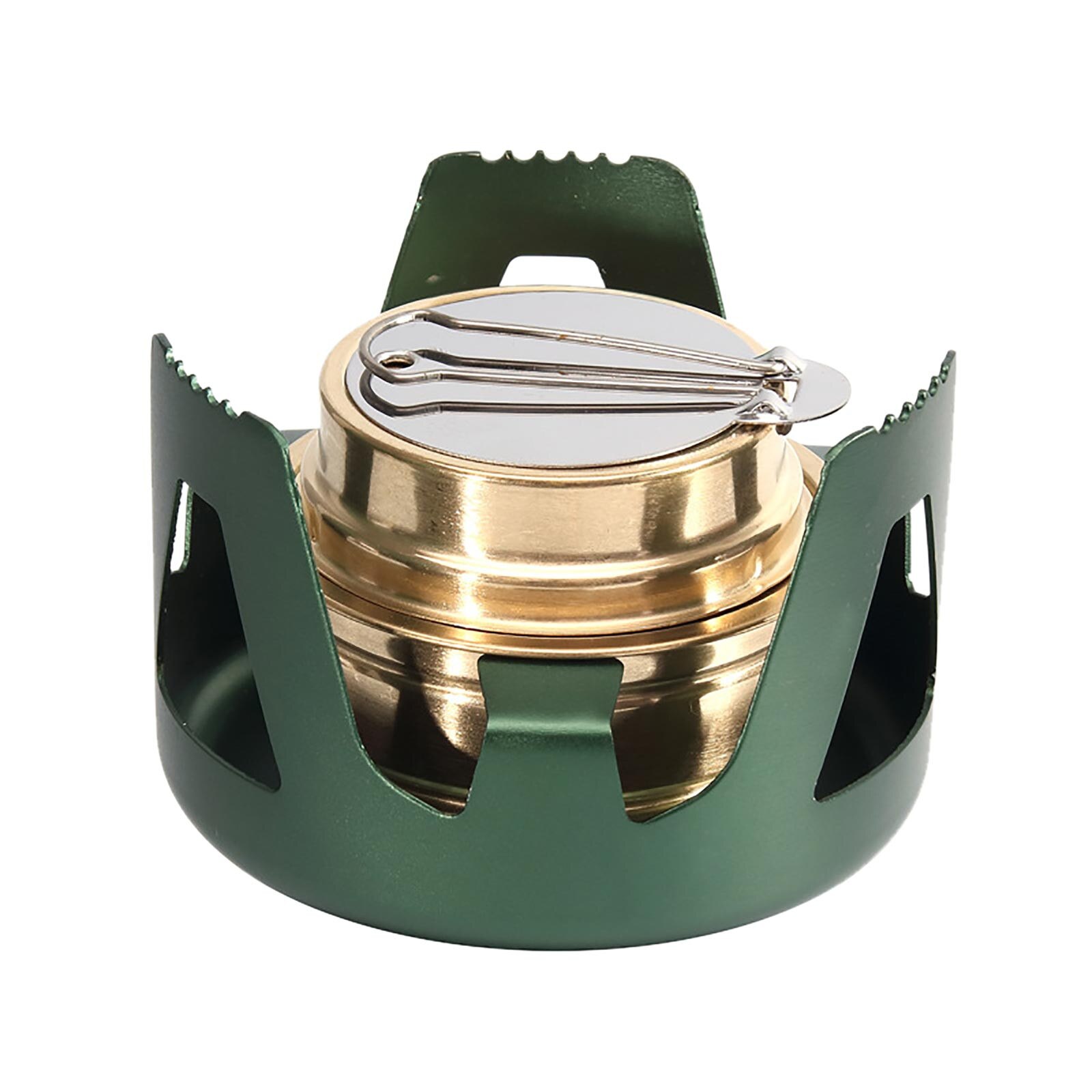 40# Mini Outdoor Portable Liquid Solid Alcohol Stove Field Stove Camping Vaporization Solid Alcohol Stove Stove Accessories: D