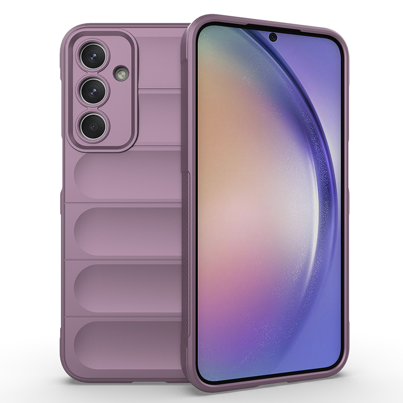 Case For Samsung Galaxy M35 M15 M55 5G Back Cover Phone Case Soft Silicone Anti-fall Shockproof Funda Coque Cases: ABS / Light purple