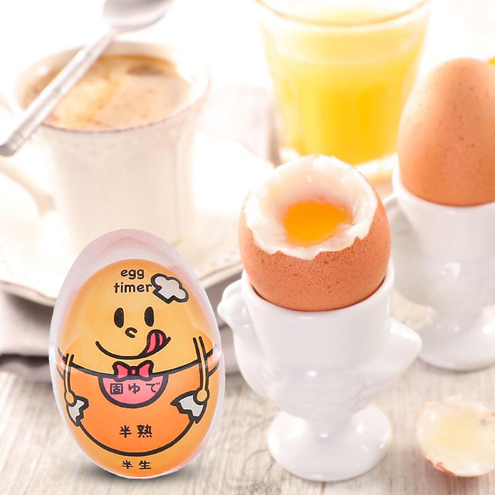 Egg Timer Practical Safe Kitchen Eco-Friendly Resin Egg Timer for