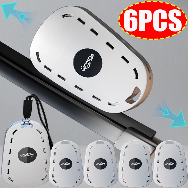 1-6 stuks universele reparatieset voor autoruitenwissers, inclusief accessoires voor het opknappen van autoruitenwissers.