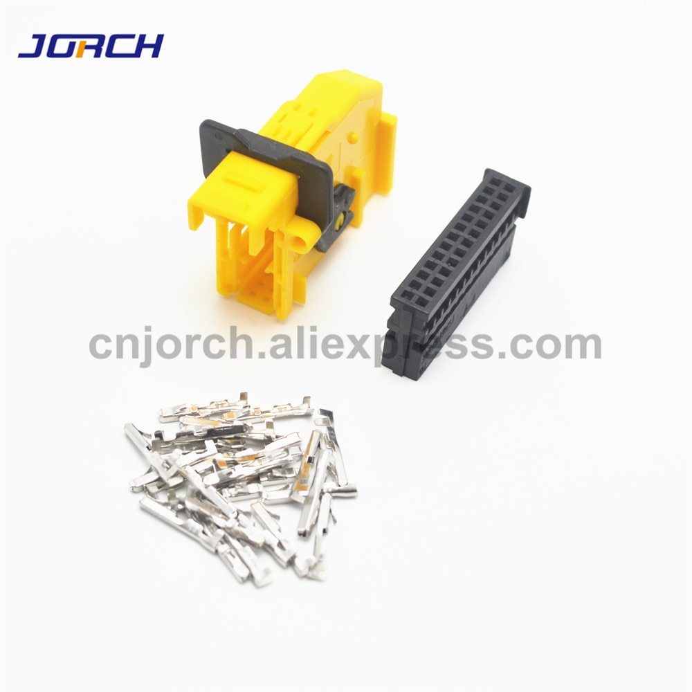 5 Set 26 Way Pin ECU Automotive Connector Plug 185879-1 Auto Wiring Harness Connectors