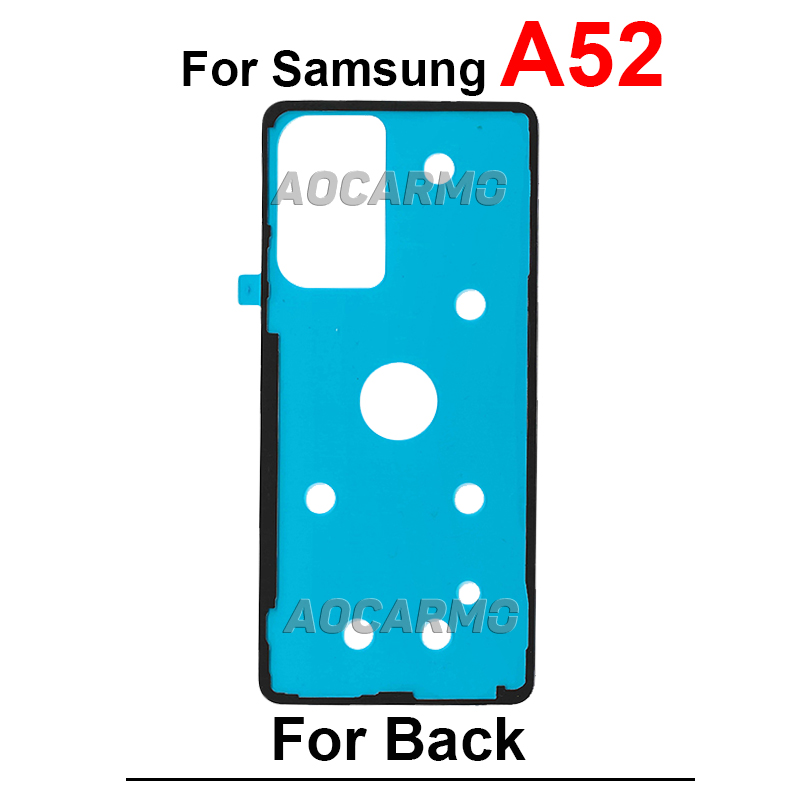 Pegatina para Samsung Galaxy A40 A41 A50 A51 A52 A60 A70 A71 A72 A73 A80 A730 A750 A920 cinta adhesiva de cubierta trasera pegamento