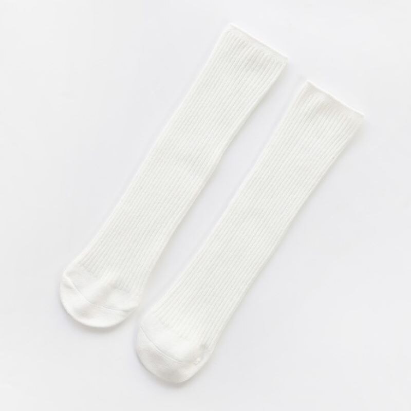Süssigkeit Farbe Socken mädchen Kniehohe Lange socke einfarbige Socken Junge Mädchen freundlicher socken für Erwachsene: Weiß