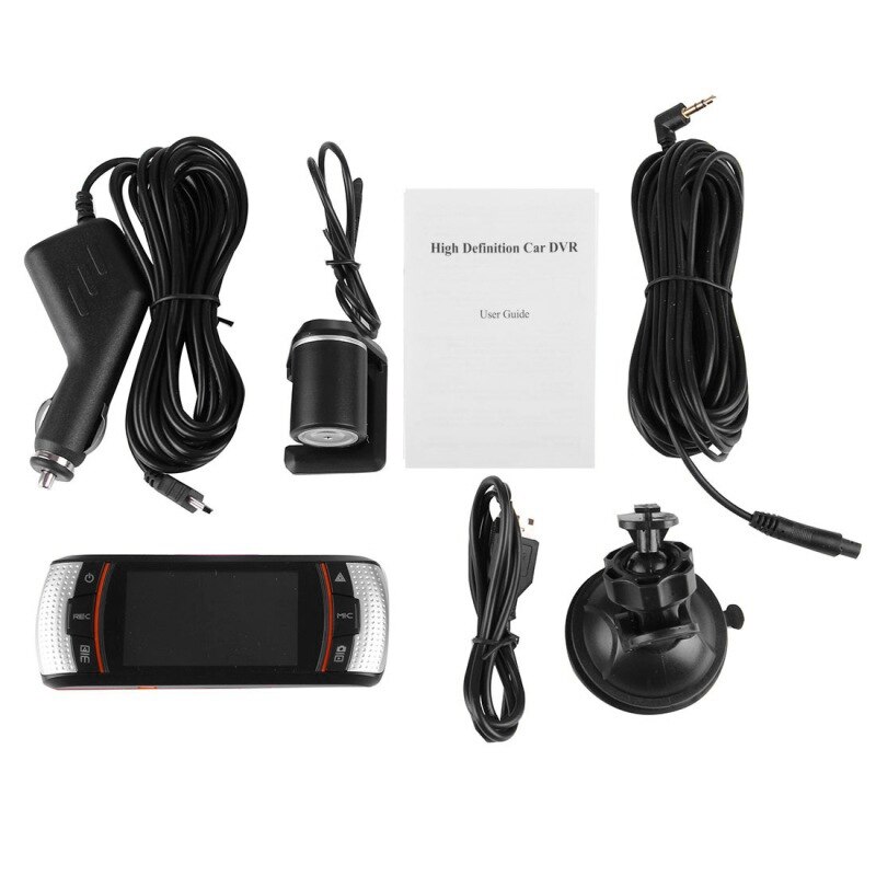 2,7 pulgadas HD 1080P en coche Cámara Dash GPS + cámara trasera