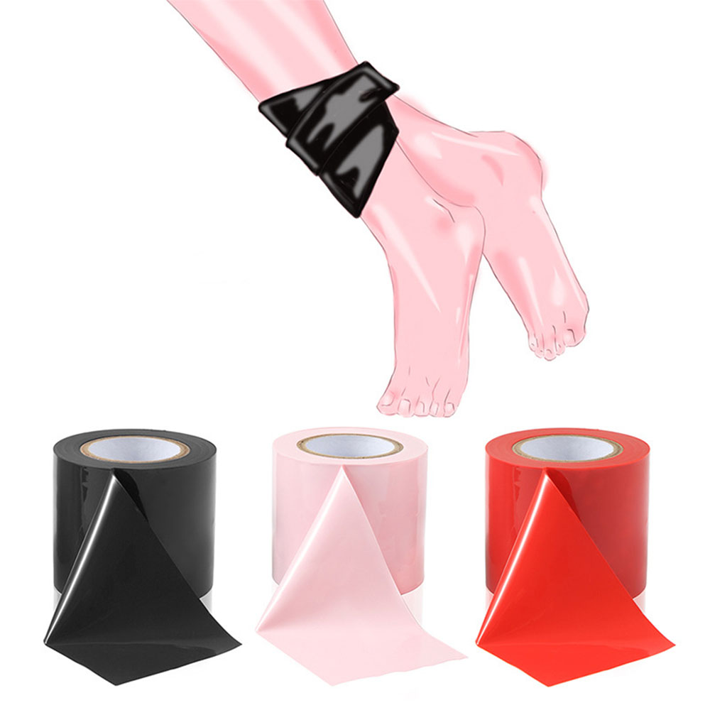 Cinta de Bondage multicolor sin palo, cinta estática, ataduras, mujeres adultas, pareja, correa de coqueteo, seguro para la piel
