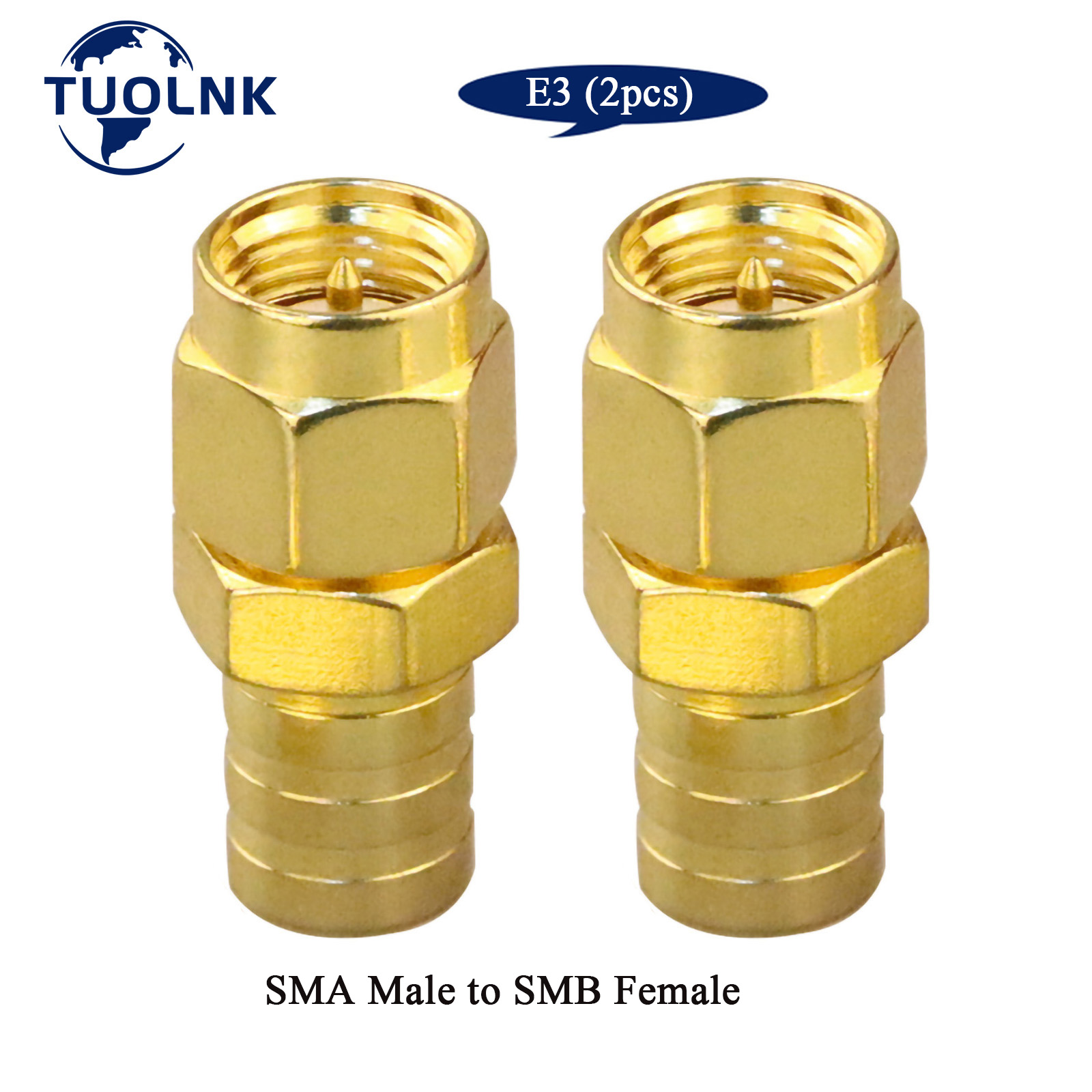 SMA SMB Connector Kit Antenna Coax Adapter SMB to SMA Male to Female RF Coaxial Connector Kits Lot/4pc 2pcs.lot: Lavender