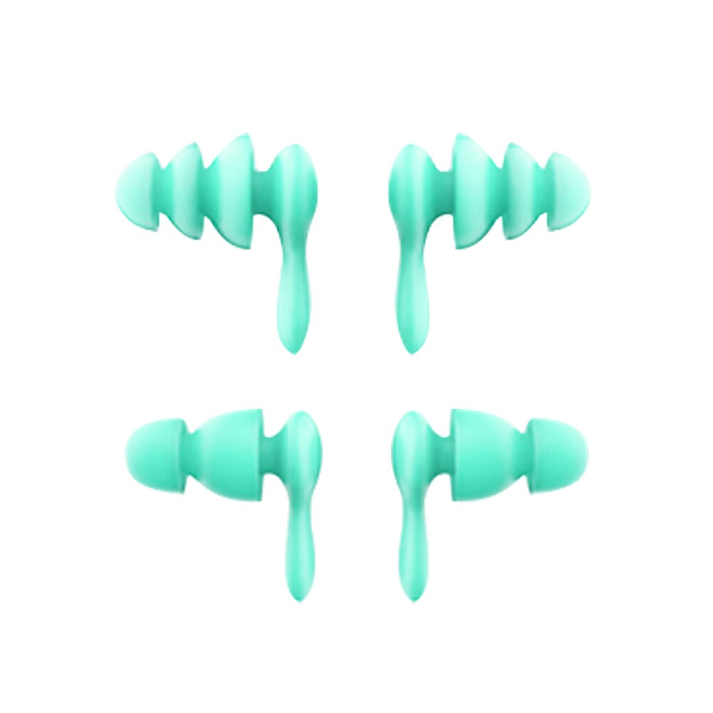 2Pairs Soft Silicone Ear Plugs Sound Insulation Ear Plugs Sleeping Study Noise Reduction Earplugs Ear Protector with storage Box: Blue