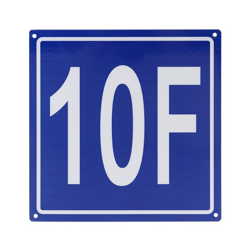 Floor Number Signs Aluminum Signs for 1F to 10F for School Office Hotel Hospital: 10