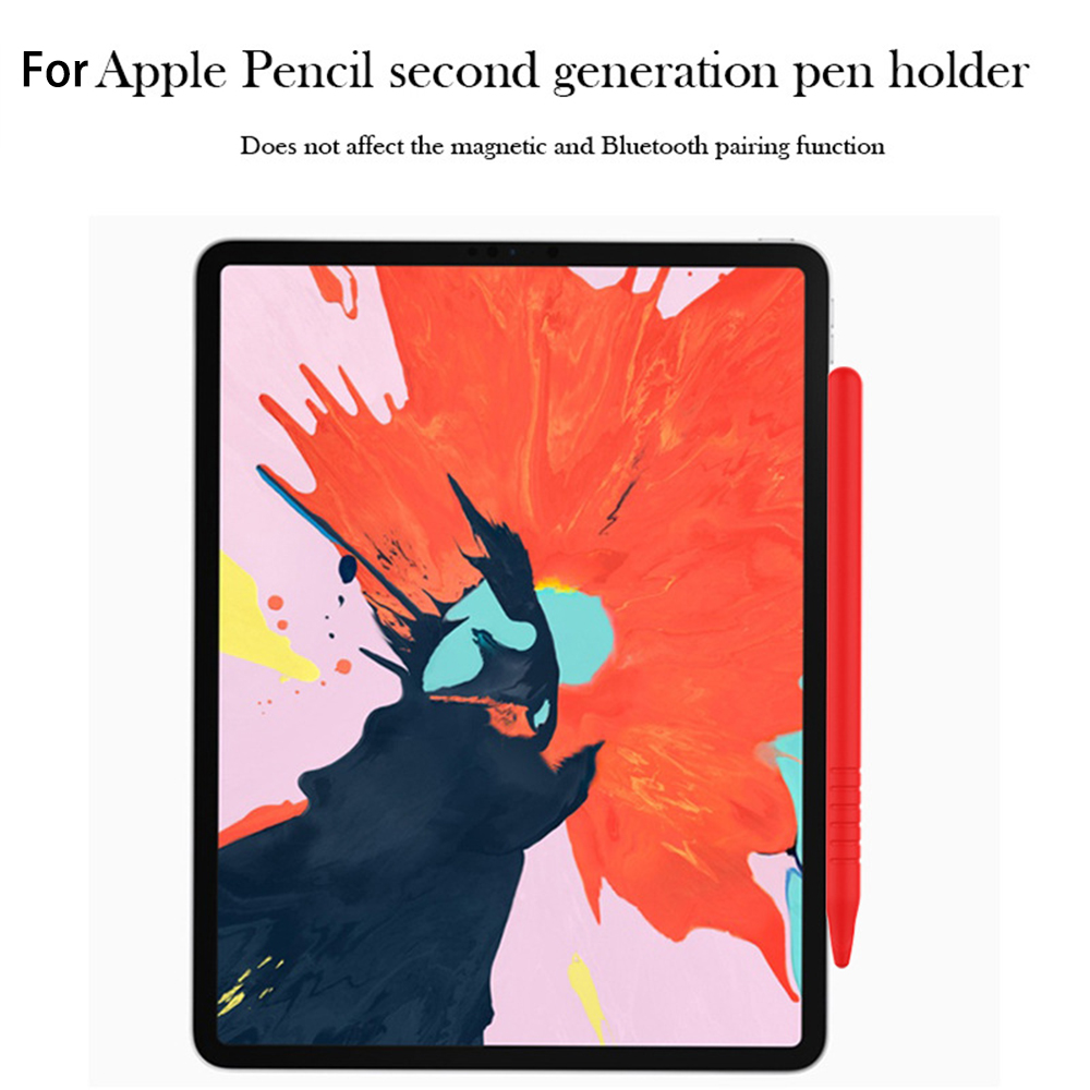 Silicone Case for Apple Pencil Pro Stylus Silicone Pen Cover with Pen Cap for Apple Pencil 2 2nd Generation Cover Protect Sleeve