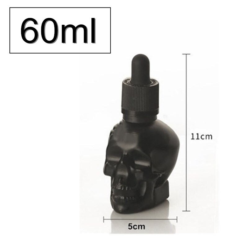 Botella de bebida amarga con forma de Calavera, gotero de medicina amarga, vertedor de licor, herramienta de Bar, decantador de camarero, coctelería, 30/60/120ml: 60ml