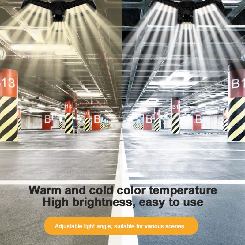 Super Heldere Industriële Verlichting 40/60/80W Led Fan Garage Licht 8000LM 85-265V 2835 led High Bay Industriële Lamp Voor Workshop