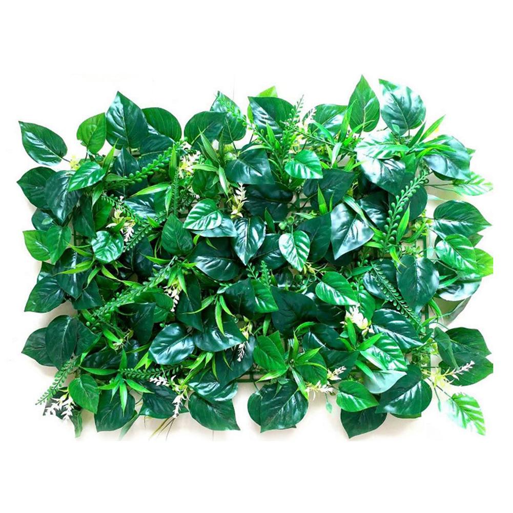 Garden Fence Artificial Leaf Hedge Board Simulation Plant Wall Green Plant Wall Decoration Plant Background Wall Decoration: D