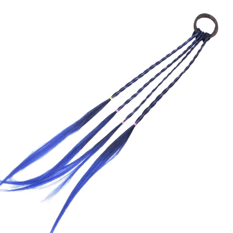 Kinder Baby Mädchen Haarteil Falsche Zöpfe Geflochten Perücke Haar Stirnband Twist Geflecht Seil Einfache Gummiband Elastische Haar Zubehör