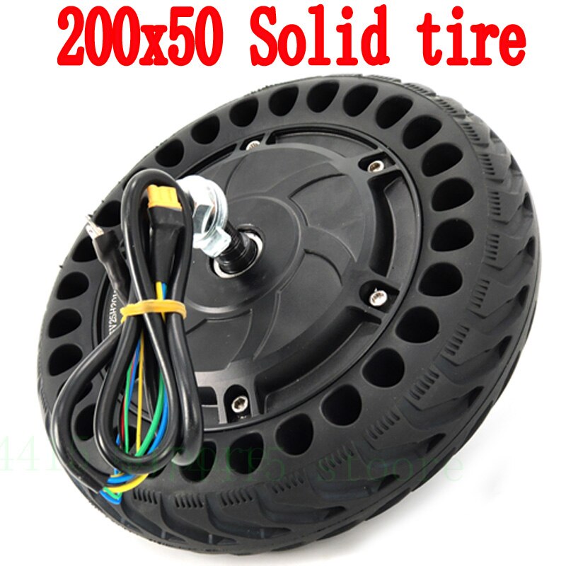 200x50 Explosion-proof Electric Bike Scooter Tubeless Tyres 8 Inch Motorcycle Solid Wheel Tires Bee Hive Holes