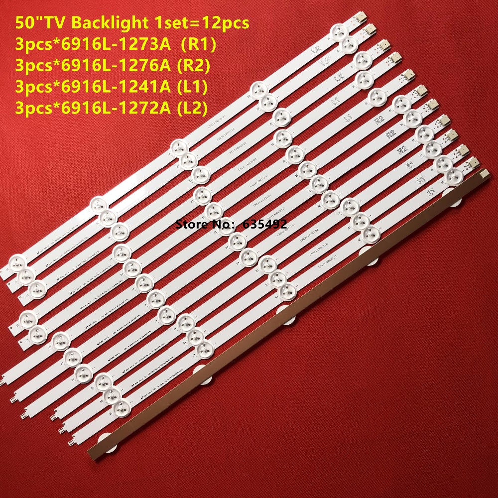 100% LED Backlight strip for LG 50LN5600 50LN575S 50LA6230 50LN577S 50LA620S 6916L-1272A 6916L-1241A 6916L-1273A 6916L-1276A