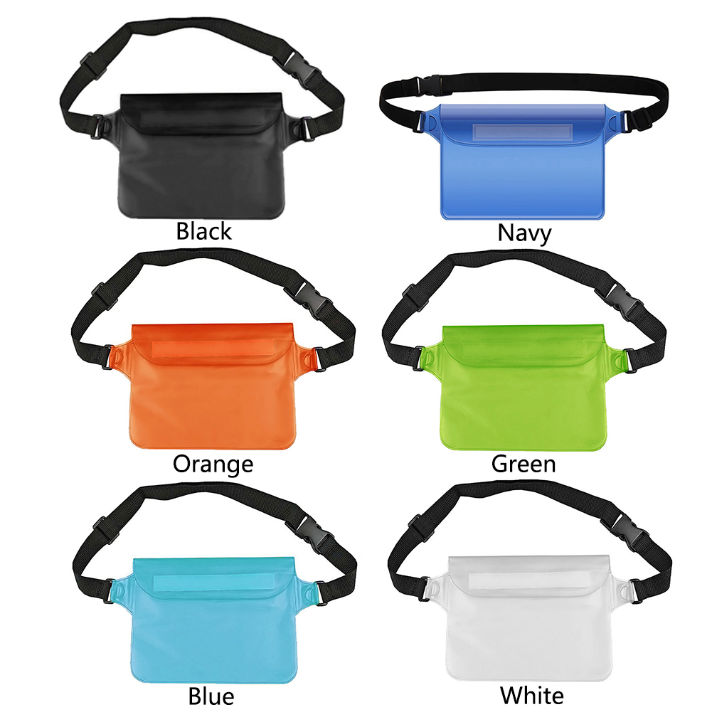 Swimming Waist Bag Waterproof Sealing Underwater Bag Large Capacity Underwater Mobile Phone Bag for Beach Boat Sports