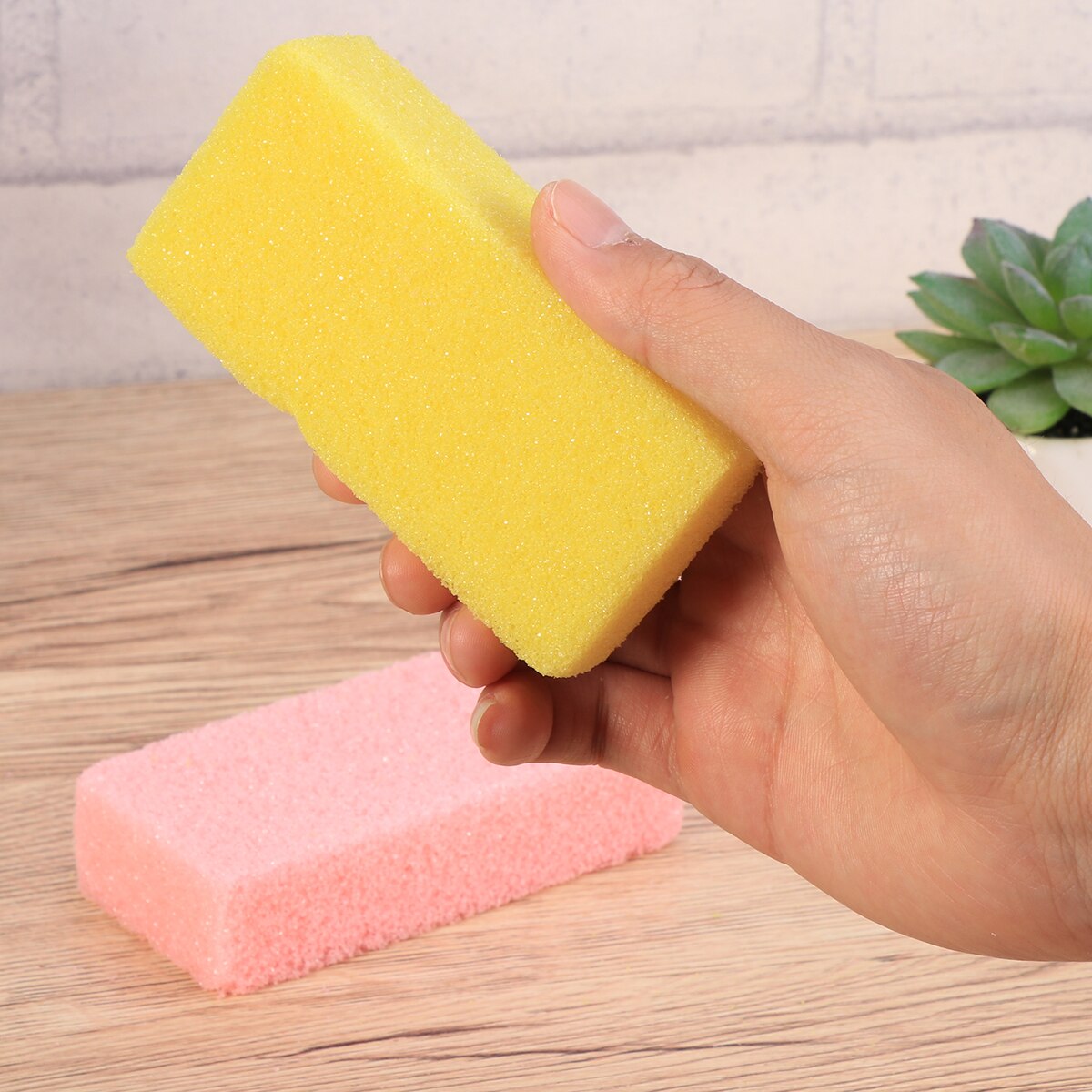 2 pçs pedra-pomes pé cuidados retângulo pé pedra pedra pé pedicure ferramenta calo remover pedra para pele morta pele dura-aleatório