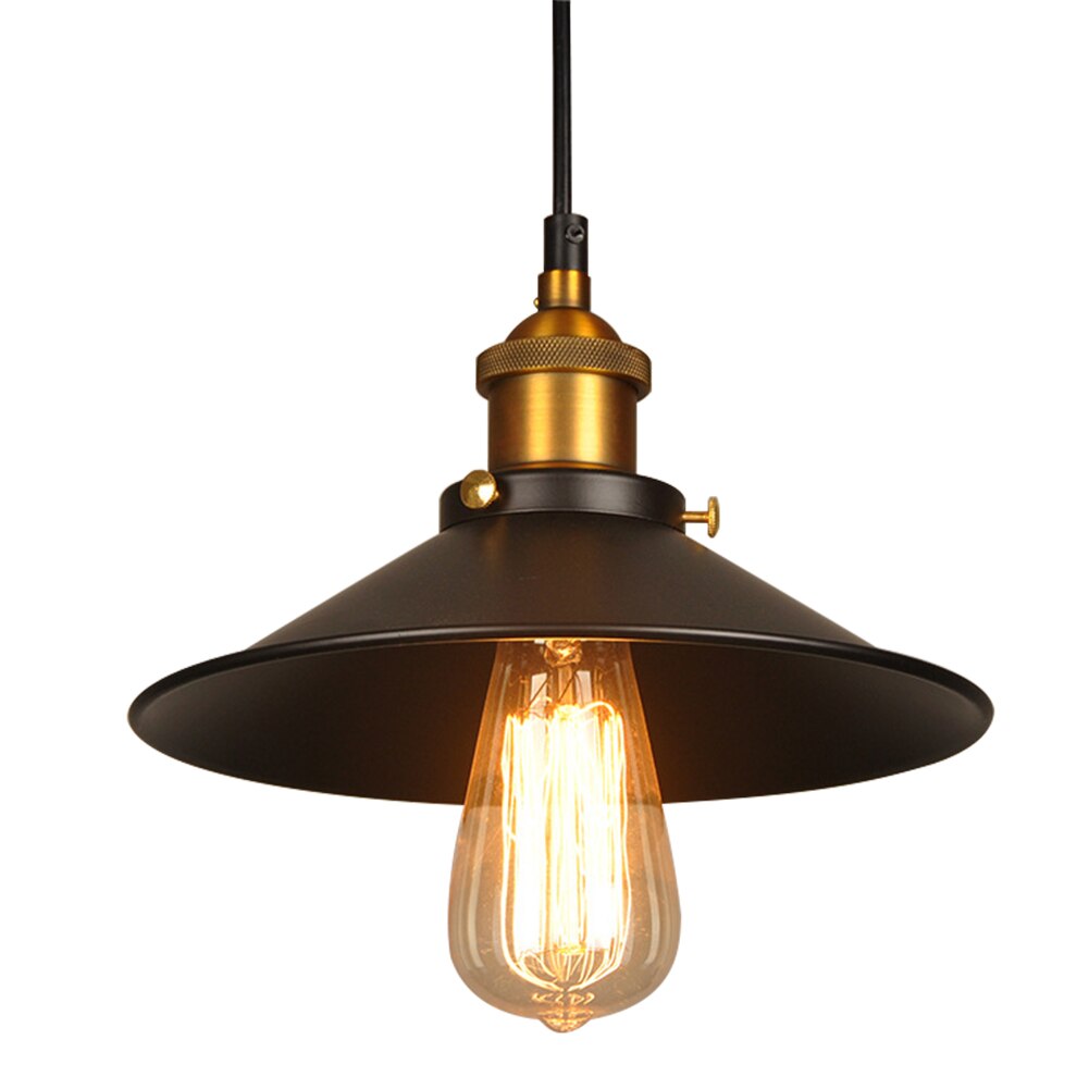 Retro Industrial Style Metal Ceiling Lamp Vintage Iron Pendant Lighting Fixture Industrial Balcony Ceiling Loft Lamp: 24CM