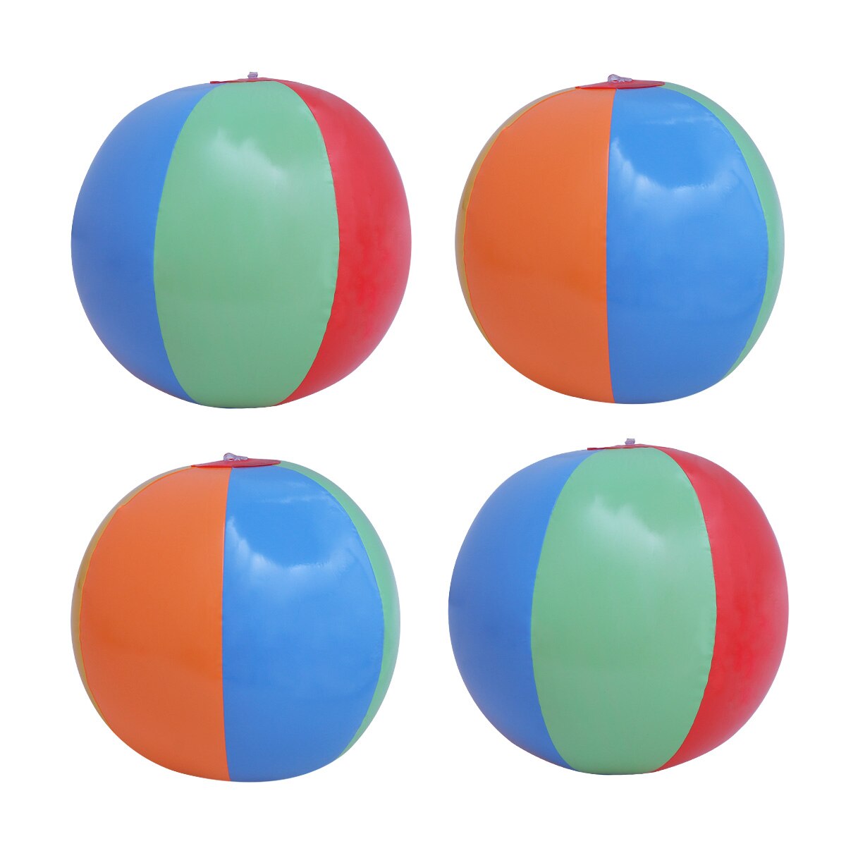 6pcs PVC Inflatable Beach Ball Six Color Inflatable Ocean Beach Ball Children Summer Bath Toy Ball (Random Color)