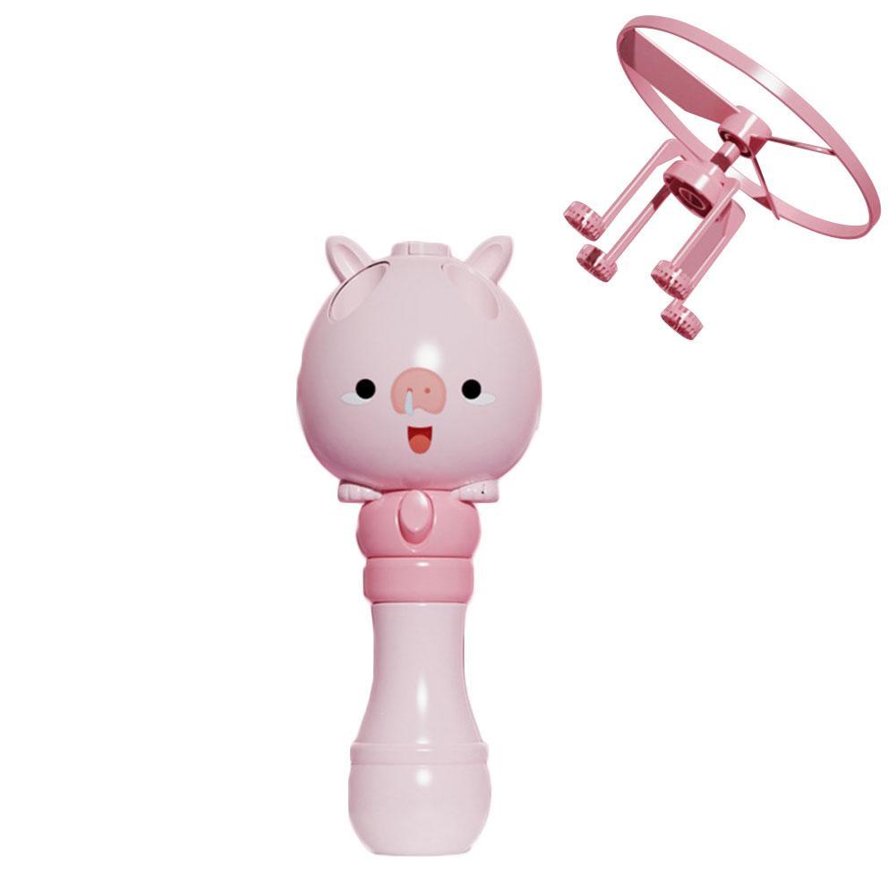 Kinderen Speelgoed Bubble Stok Stijgende Bubble Cartoon Mooie Aerocraft Flying Zomer Bamboe Bubble Machine Outdoor Dragonf C0H8: Rood