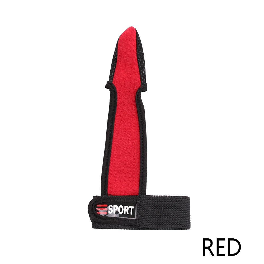 1PC Breathable Single Finger Protector Fishing Gloves Fishermen One Finger Surfcasting Non-Slip Glove Fishing Accessory: red