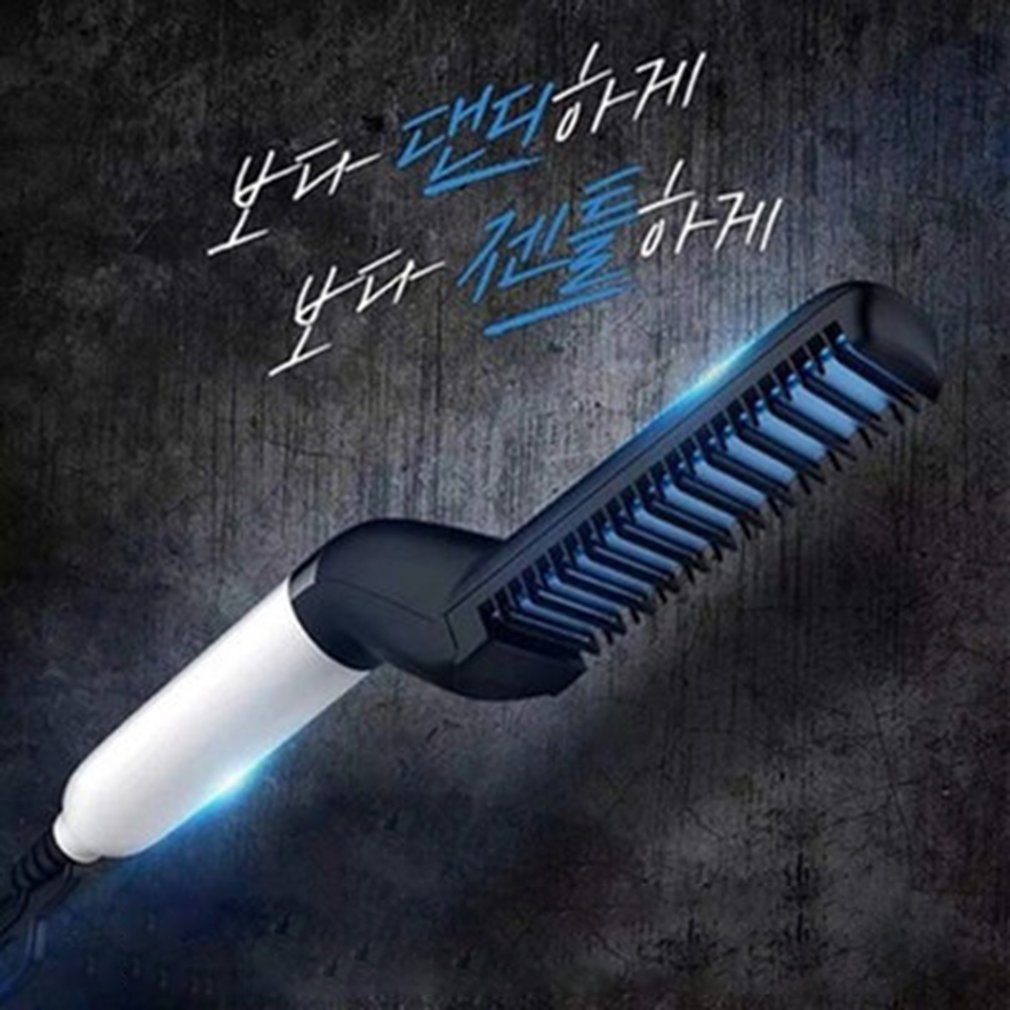 Dual-use Personal Care Shun Hair Comb Korean Men's Multi-functional Shape Combing Fluffy Volume Straight Rechargeable Battery