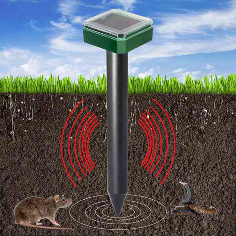 6 Pcs Solar Powered Snake Repellent for Outdoors,Ultrasonic Snake Repellent,Solar Snake Repellent for Outdoors,Electron