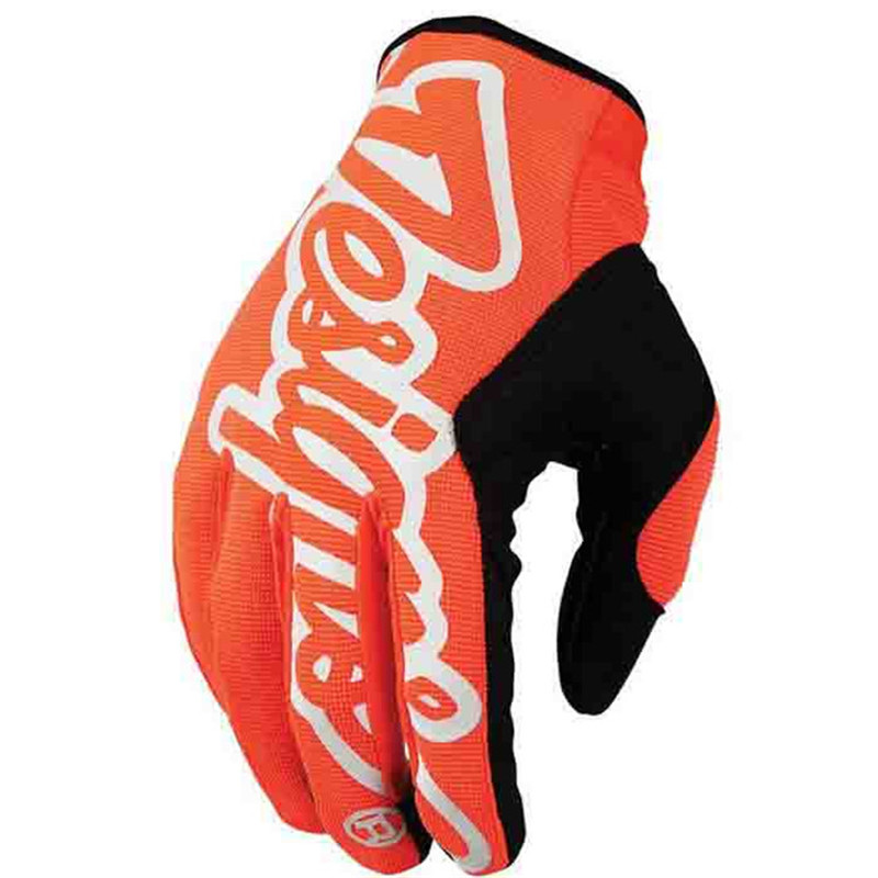 Groene Motocross Racing Handschoenen Volledige Vinger Pit Bike Racing Onderdelen Fietsen Moto Guantes Motor Zomer luvas Motorhandschoen: Oranje / XL