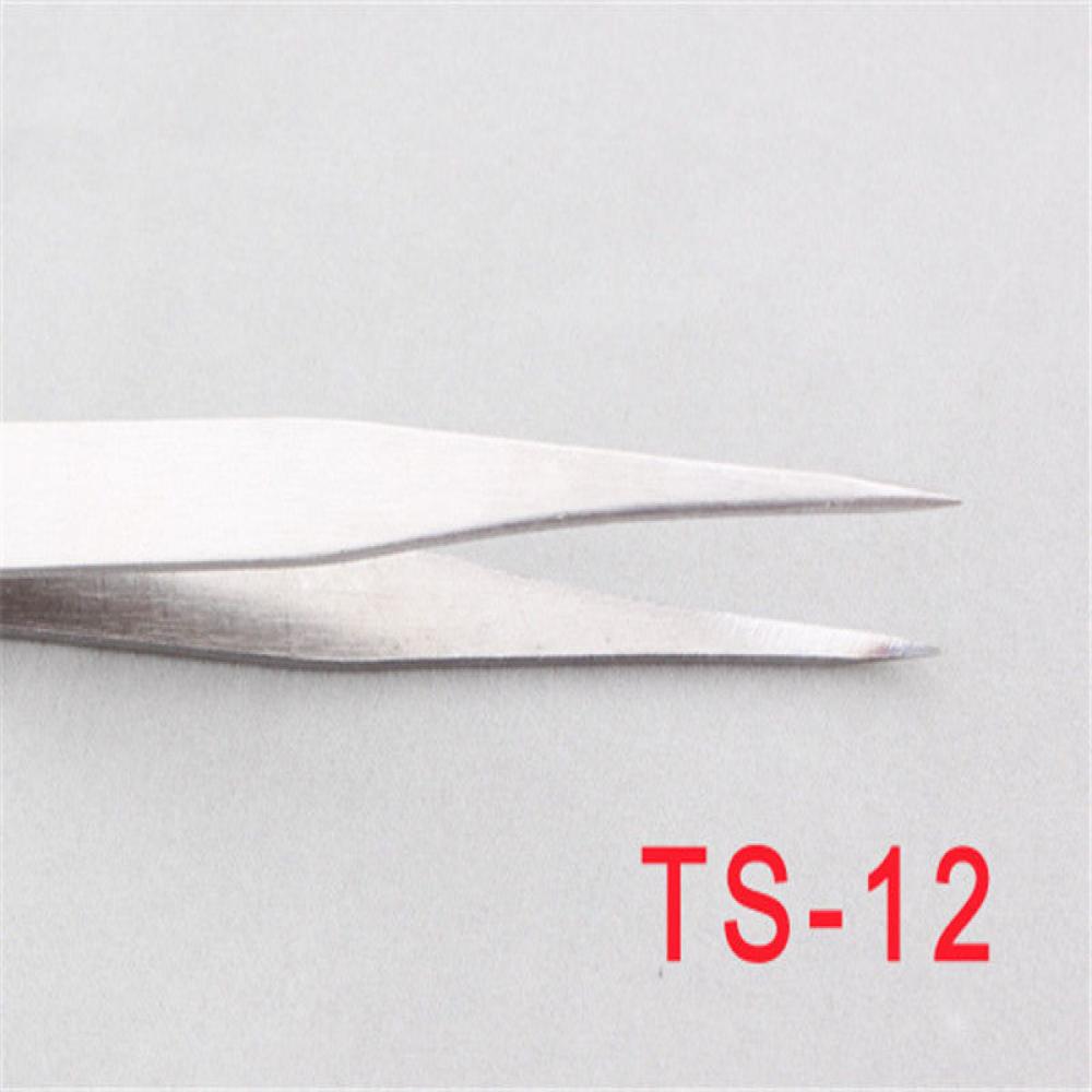 Anti-Static Stainless Steel Tweezer Set Maintenance Repair Tool Kit Anti Static Model Making Tool Hand Tool Set 6 pcs: 3