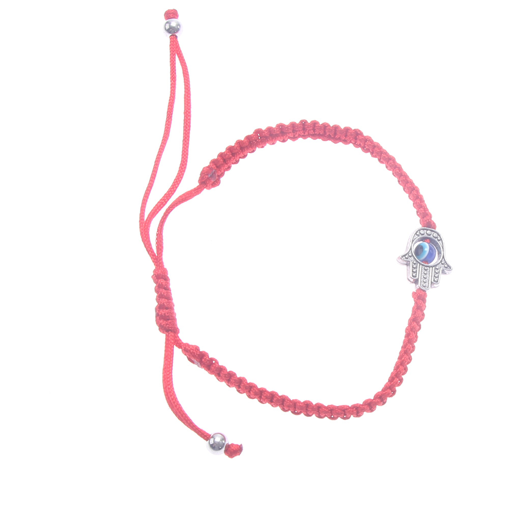 Geluk Kabbalah Red String Draad Hamsa Armbanden Blauw Turkse Evil Eye Charm Vrouwen Handgemaakte Vriendschap Sieraden