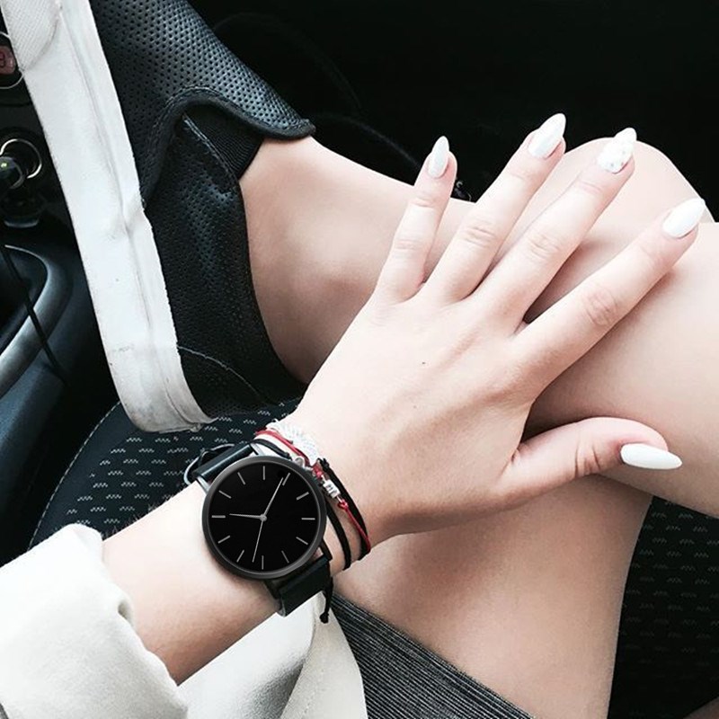 Vrouwen Horloges Ultra-Dunne Dames Horloge Lederen Vrouwen Mode Horloges Klok Vrouwen Relogio Feminino Saat