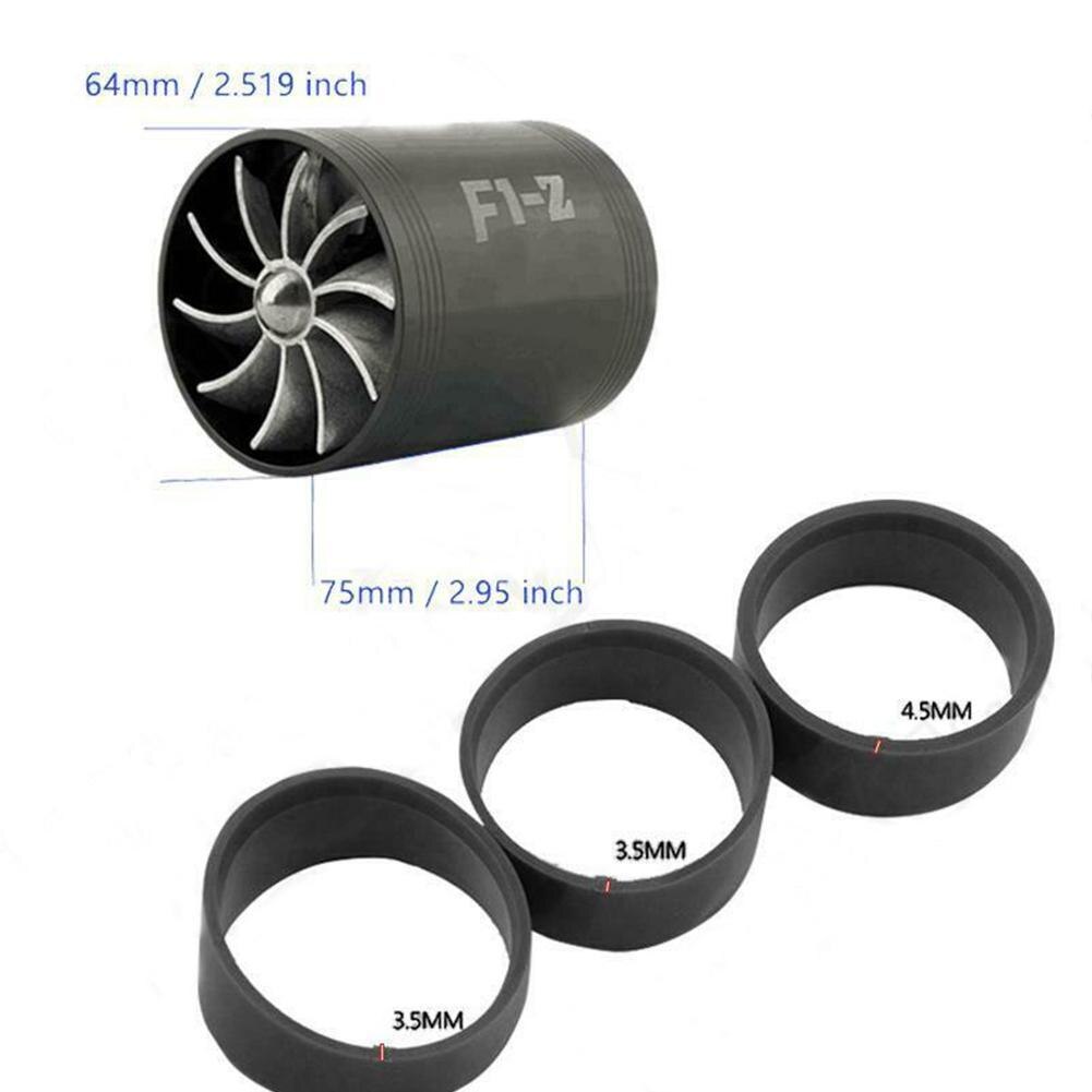 Double-sided Turbocharger Automobile Turbo Compressor Retrofit Accessories Car Intake Power L Engine Saver Fuel E3I3