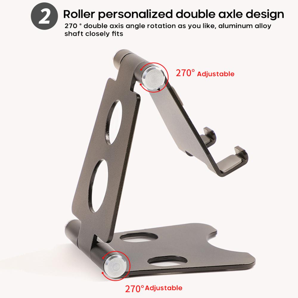 Foldable Phone Stand Tablet Mobile Phone Desktop Stand for iPad iPhone Samsung Desk Holder Adjustable Desk Bracket phone hold