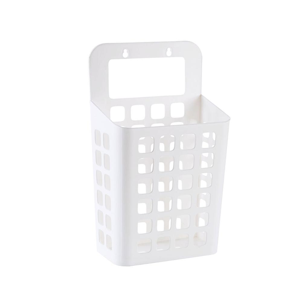 OHTERHOUSE, cesta de colada colgante para ropa sucia, organizador de lavandería de plástico, cesto para lavar ropa, caja de almacenamiento de ropa: Blanco