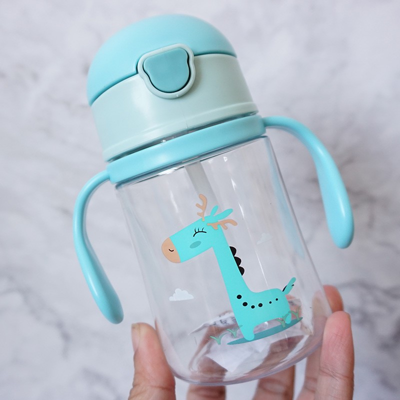 Kinderen Voeden Sippy Cups Met Handvatten Leren Drinkwater Flessen Leuke Cartoon Lekvrije Band Cup 250 Ml Xs