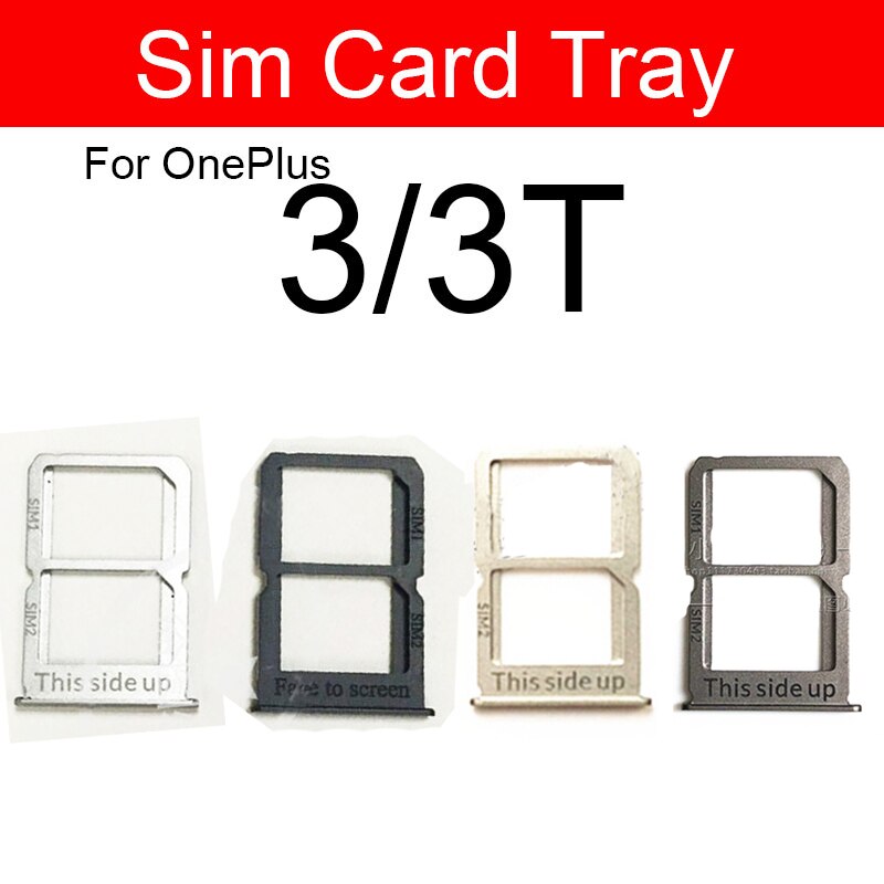 SIM Card Tray Holder Flex Cable For Oneplus 1+1 2 3 3T 5 5T X Sim Reader Card Slot Socket Adapters Replacement Repair Parts