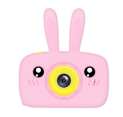 Kids Digital Camera HD - 2" Screen - 10-20MP - 1080P Video - Rechargeable Battery - SD Card Support: Pink Rabbit / Camera with 16GB