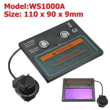 WS1000A Solar Auto Darkening Welding Helmet Lens Goggles Welding Screen Lens Eyes Protector Shield Welding Work Mask