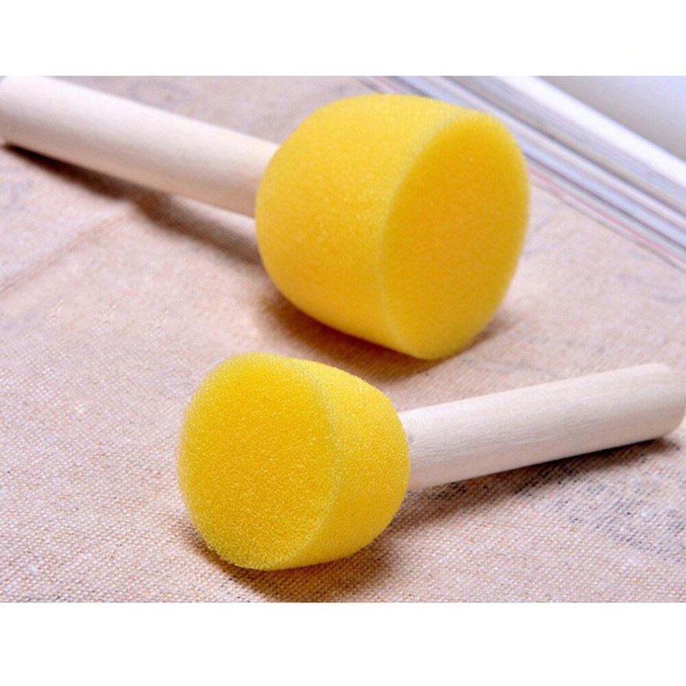 Pincel de esponja para pintar para niños pequeños, herramientas de pintura para manualidades, 5 piezas