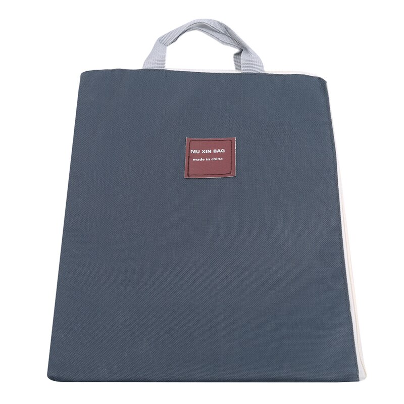 Réutilisable grande toile coton tissu Shopper sac femmes épaule fourre-tout Non-tissé environnement Case organisateur multifonction: dark gray
